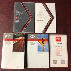 2023 TOYOTA TUNDRA 2x4 4x4 OWNERS MANUAL +REF & MAINT GUIDE ALL MODELS - Foto 1 di 6