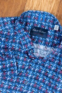 Robert Graham Men’s Size 2XL Infrared Long Sleeve Button Down Tailored Fit Navy - Picture 1 of 11