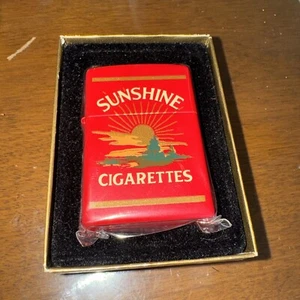 Vintage Zippo Lighter Sunshine Cigarettes RARE Unifired - Picture 1 of 3