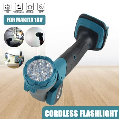 Für Makita 18V Li-Ion Akku LED 3000Lumen Strahler Taschenlampe Arbeitslichts 30W - Bild 1 von 4
