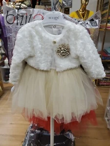 Kids Girls Mesh Princess Dress Birthday Wedding Bridesmaid Ball Gown Age 2m-12m - Picture 1 of 6