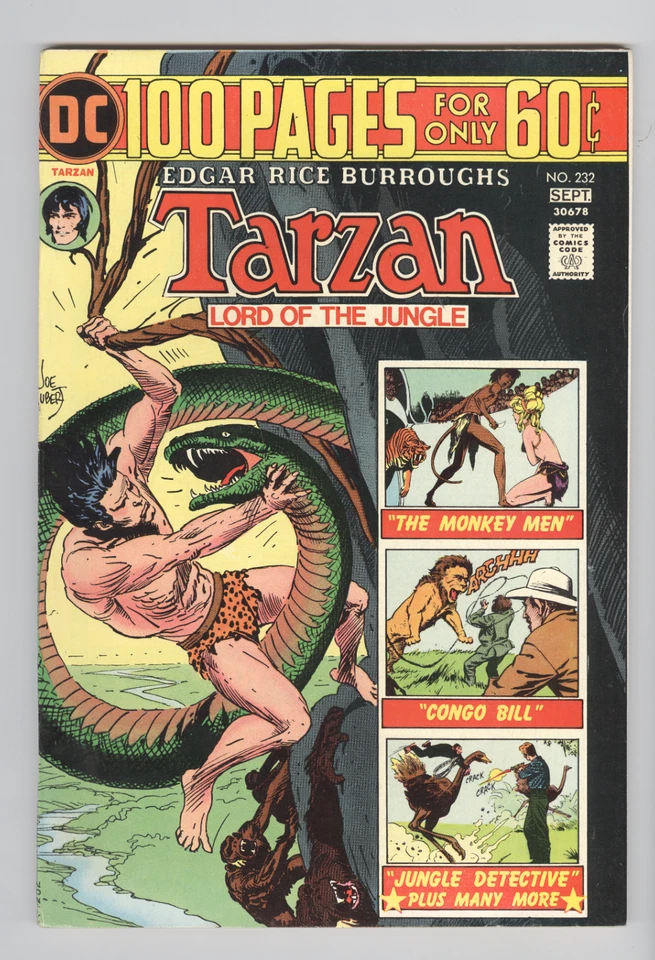 Tarzan #232 September 1974 VF 100 Page Giant - Image 1 of 1