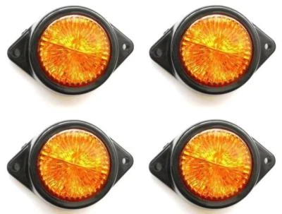 # 4x 24V LED Naranja Marcador Luces Redondas Camión Remolque Para IVECO DAF MAN - Imagen 1 de 4