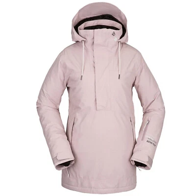 VOLCOM Women 2022 Snowboard Snow - Fern Insulated Gore-Tex Pullover Jacket -Pink - Image 1 of 2