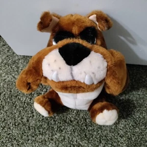 Lion Plush Brand Stuffed Animal Brown Bulldog Toy Dog Puppy Plush 10" - Picture 1 of 8