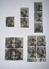 ITALY STAMPS - SCOTT #103 - SINGLE, DOUBLE, STRIP OF 3, AND 2 BLOCKS OF 4 - USED