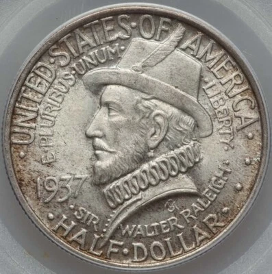 1937 Roanoke Commemorative NGC MS67 - FABULOUS TONING ! - Image 1 of 4
