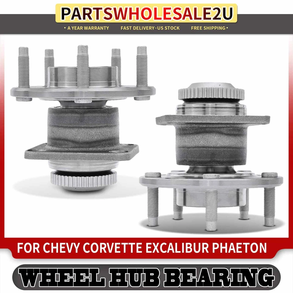2Pcs Front Wheel Hub Bearing Assembly for Chevrolet Corvette Excalibur Phaeton - Image 1 of 4