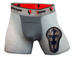 SafeTGard Men's Performance Boxer Brief (1) Size L (160-180lbs) - White NWT - Picture 1 of 2
