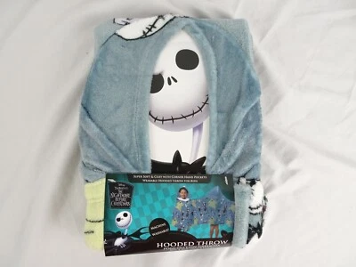 Disney The Nightmare Before Christmas Kids Hooded Throw 30inX50in - Image 1 of 3