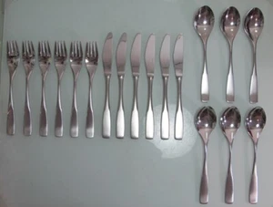 Besteck 6 Personen 18-teilig Kochberg Edelstahl Model Wolga Top Design - Picture 1 of 6