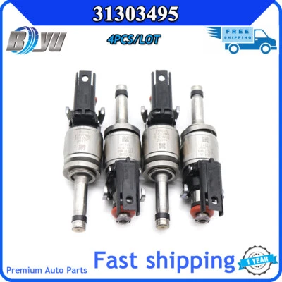 31303495 2014-2015 Turbo 4Pcs Fuel Injector For Volvo S60 S80 V60 XC60 XC70 2.0L - Image 1 of 4