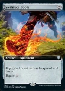 MTG - (Extended Art) SWIFTFOOT BOOTS - Commander Legends (U) - Picture 1 of 1