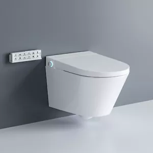 Dusch WC Spülrandlos beheiztes Bidet Toilette elektrisch Komplettanlage HOROW - Bild 1 von 14