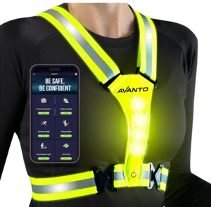 AVANTO PENT X LED Reflective Vest, Original, USB-C, High Visibility Safety Vest - Picture 1 of 6