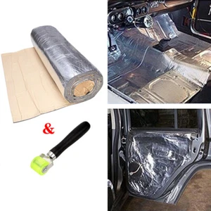 Car Auto Parts Truck Sound Deadener Heat Insulation Underlay Shield Mat 60"x39" - Foto 1 di 12