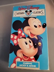 Walt Disney Cartoon Classics Starring Mickey & Minnie Volume 6 VHS 1987 Vintage - Picture 1 of 2
