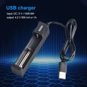 Ladegerät Charger für 1 x 18 65O 3,7 V Lithium-Ionen Akku Ladegerät LED - Bild 1 von 16