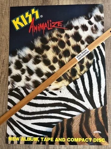 VINTAGE POSTER: KISS Animalize Original Australian In Store Poster (1984) - Bild 1 von 3