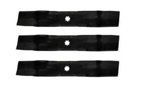 Set of 3 Mower Blades for John Deere 48" GX21784 GY20852 D140 D150 D160 LA130 - Picture 1 of 1