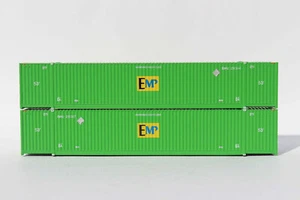 Jacksonville Terminal 537026 N Scale EMP 53' High Cube Corrugated Containers (2) - Picture 1 of 3