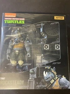 Rocksteady Joy Toy 1/18 Figure TMNT Teenage Mutant Ninja Turtles MISB New USA - Picture 1 of 2