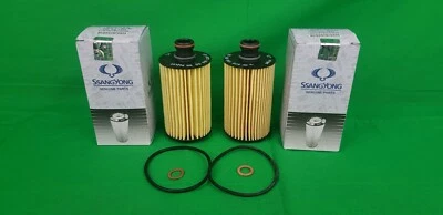 GENUINE SSANGYONG MUSSO UTE Q200 SERIES 2.2 L TD OIL FILTER VALUE PACK (2 EA) - Image 1 of 2