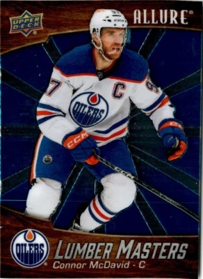 Connor McDavid Edmonton Oilers 2023-24 Upper Deck Allure Lumber Masters LM-15 - Image 1 of 2