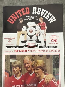 Manchester United v Ajax Amsterdam 14/08/1984 (European Friendly) - Picture 1 of 4