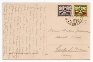 Vaticano - 25 su 30 cent. giallo Pio XI 1931 Conciliazione su cartolina - Picture 1 of 2