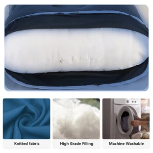 Full Body Maternity Pillow U-shape Knit Body Pillow for Pregnancy sleeping 69in - Picture 1 of 12