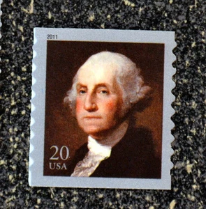 2011USA #4512 20c George Washington Coil Single by Gilbert Stewart Mint NH - Picture 1 of 1