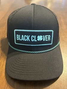 Black Clover USA EST. 2008 Trucker Rope Mesh SnapBack Hat - Picture 1 of 5