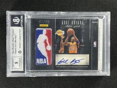 Parche Logoman 2010-11 Elite Balck Kobe Bryant pasando la antorcha/99 BGS 9 automático Foto 1 de 2