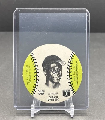 1977 BURGER CHEF FUN MEAL DISCS MLB #NNO Ralph Garr Chicago White Sox MSA EX - Image 1 of 2