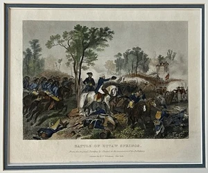 Orig. 1859 Druck, Schlacht von Eutaw Springs, S. Carolina, Amerikanischer Unabhängigkeitskrieg - Bild 1 von 5