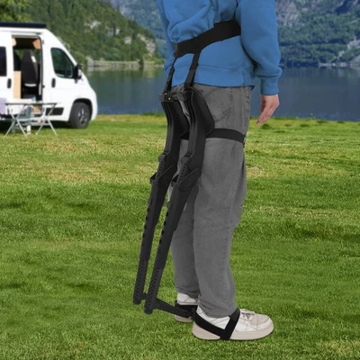 150kg Outdoor Portable Chair w/Invisible Seat Fishing Stool Leg Ergonomics Seat - Image 1 of 4