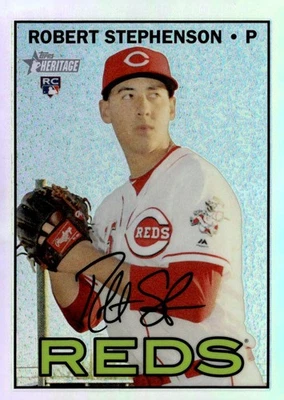 2016 Topps Heritage Chrome Refractors #THC706 Robert Stephenson 495/567 RC LOGO - Image 1 of 2
