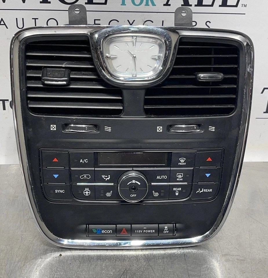 Bisel de control de temperatura Chrysler Town Country 2011-2016 con rejillas de ventilación 55111367ah Foto 1 de 4