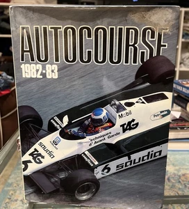 Autocourse F1 1982-83 Hardcover Dust Jacket Book 1983 RARE - Imagen 1 de 8