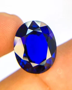 EXCELLENT 16.80 CT AAA+TANZANITE BLUE SPINEL OVAL SWISS #113 GEMSTONE STEP CUT - Picture 1 of 3