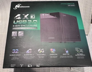 Mediasonic HF7-SUS3 ProBox 4 Bay 3.5" SATA Hard Drive Enclosure USB 3.0 & eSATA - Picture 1 of 7
