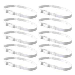 10PCS Adjustable Bow Tie Straps DIY Accessories with Clips for Bowtie Belt Ties - Bild 1 von 9