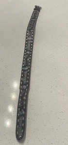 Neu OS Dakota Belt Co Western Eagle schwarz Rindsleder Gürtel Gr. 32 Country silber - Bild 1 von 5