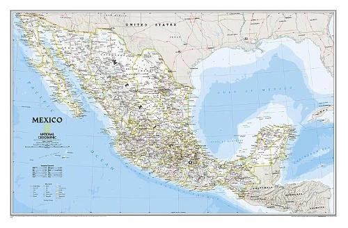 National Geographic Maps Mexico Classic, Laminated (Map) (US IMPORT) - Image 1 of 1