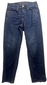American Eagle Women’s Relaxed Baggy Jeans Sz 6 Long Blue Denim Y2K 90s Straight - Picture 1 of 6