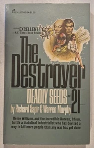 Vintage Men's Adventure Paperback THE DESTROYER #21 DEADLY SEEDS From 1975 Good - Picture 1 of 3
