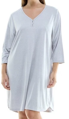 NUEVO Croft & Barrow Camisón Camisón Mujer Talla 2X Acogedor Lujo Azul Perla Bolsillo Foto 1 de 4