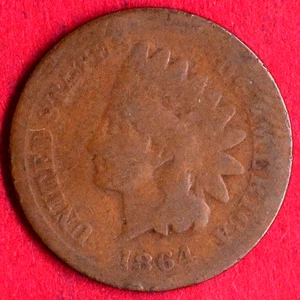 1864-L ROTATED REVERSE DIE INDIAN HEAD CENT - Picture 1 of 2