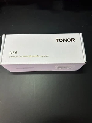 TONOR D58 Cardioid Dynamic Vocal Microphone, Wired Vocal Mic Integral Pop Filter - Image 1 of 4